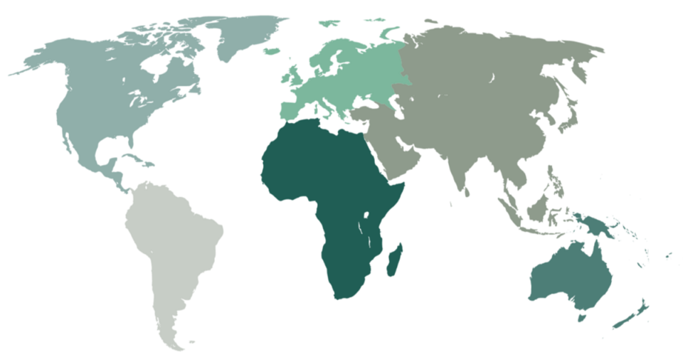 continentes-mapa Mapa del mundo con cada continente detallado