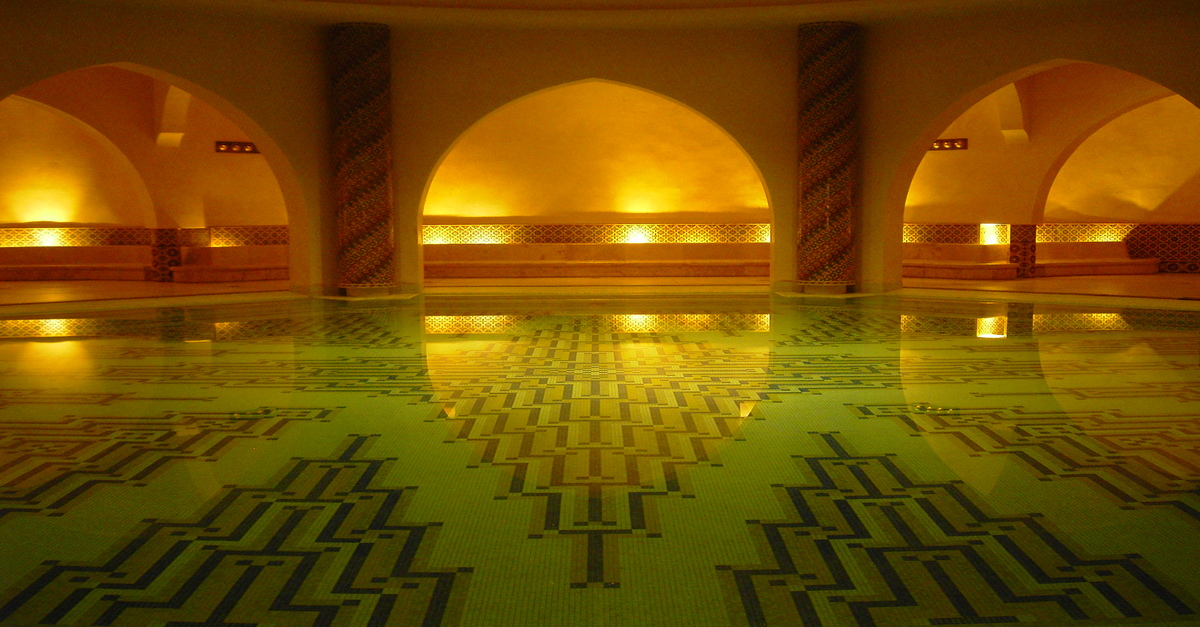 Hammam de la Mezquita Hassan II, en Casablanca