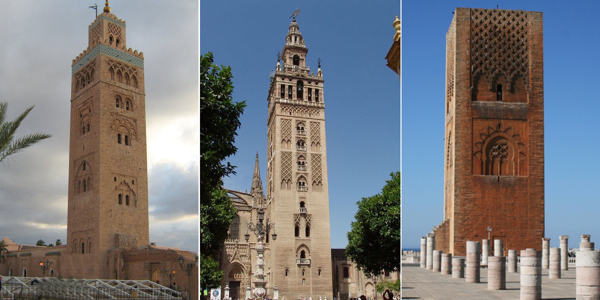 hermanas-giralda-marruecos La torre de la Mezquita de Koutoubia y la Torre de Hassan, las hermanas marroquíes de la Giralda