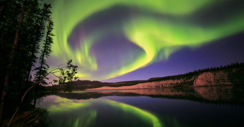 Aurora boreal en Whitehorse