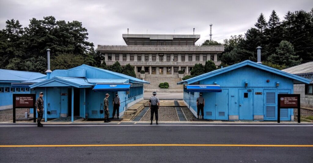 Vista de la Zona Desmilitarizada desde Corea del Sur