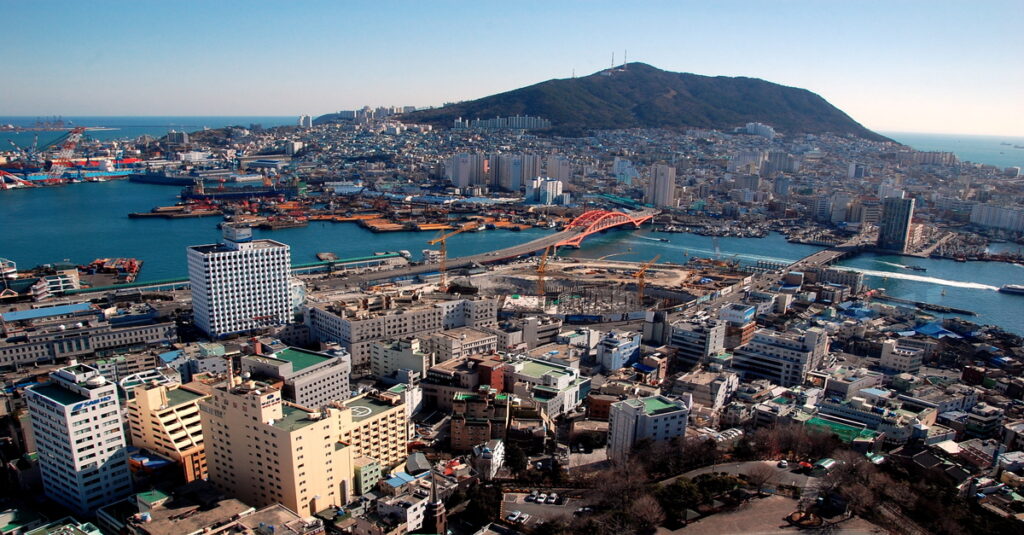 Panorámica de la ciudad de Busan