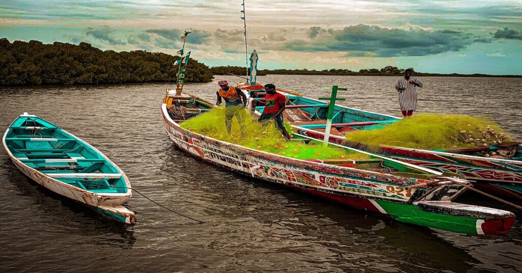 Pescadores en el Delta del Saloum