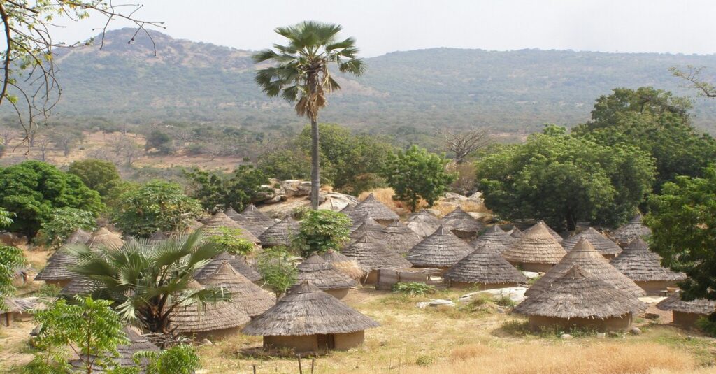 Poblado del País Bassari, en Senegal