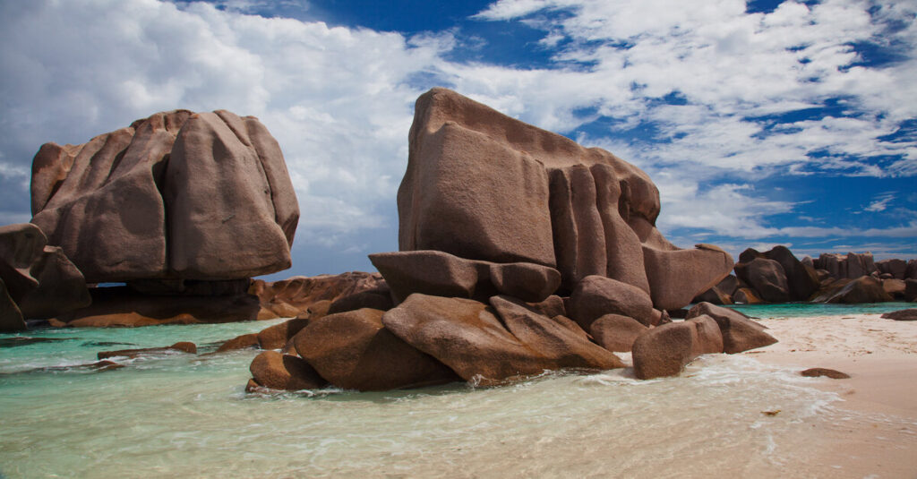 Playa de Anse Marron, en la isla de La Digue