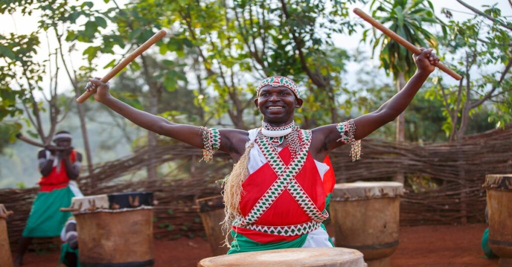 Ceremonia de una aldea senegalesa