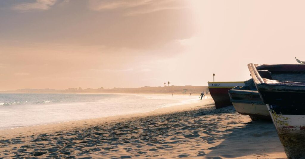 Una playa de Cabo Verde