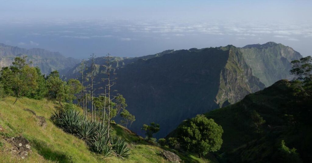 Vista panorámica de una de las islas de Cabo Verde