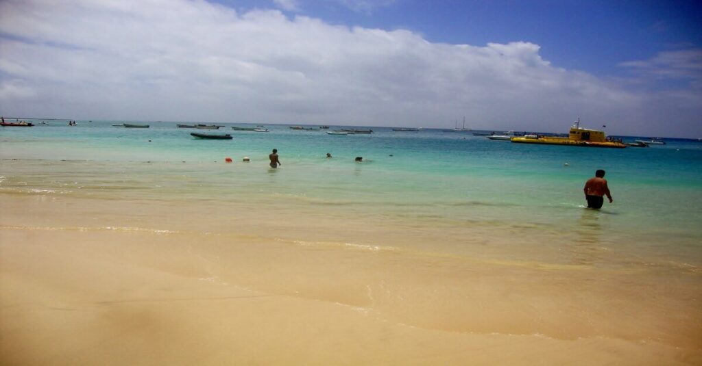 Playa de Santa María, en la isla de Sal