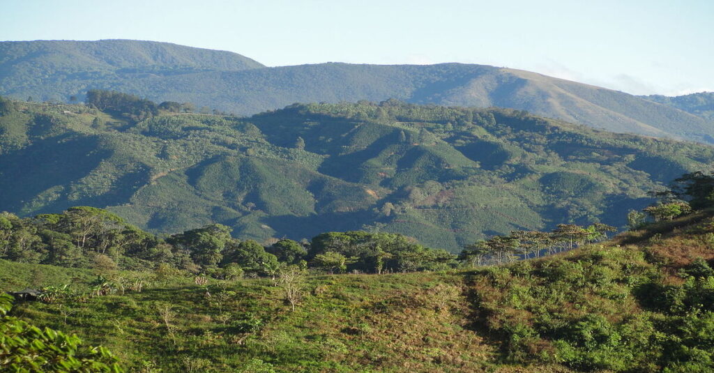 Montañas de la zona de Tarrazú