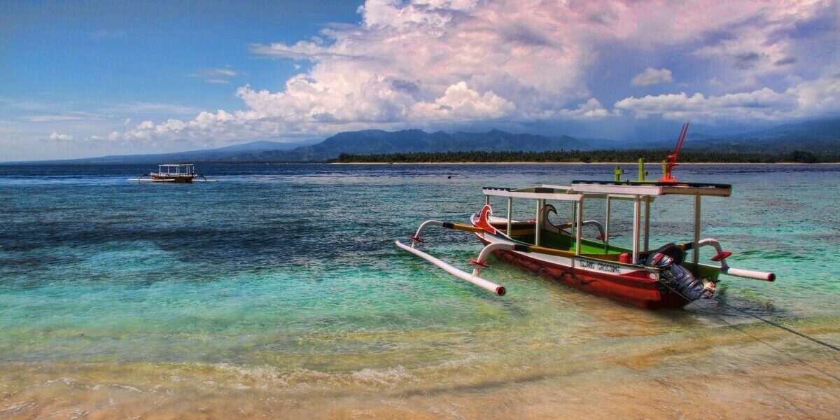 Imagen de una playa de Lombok