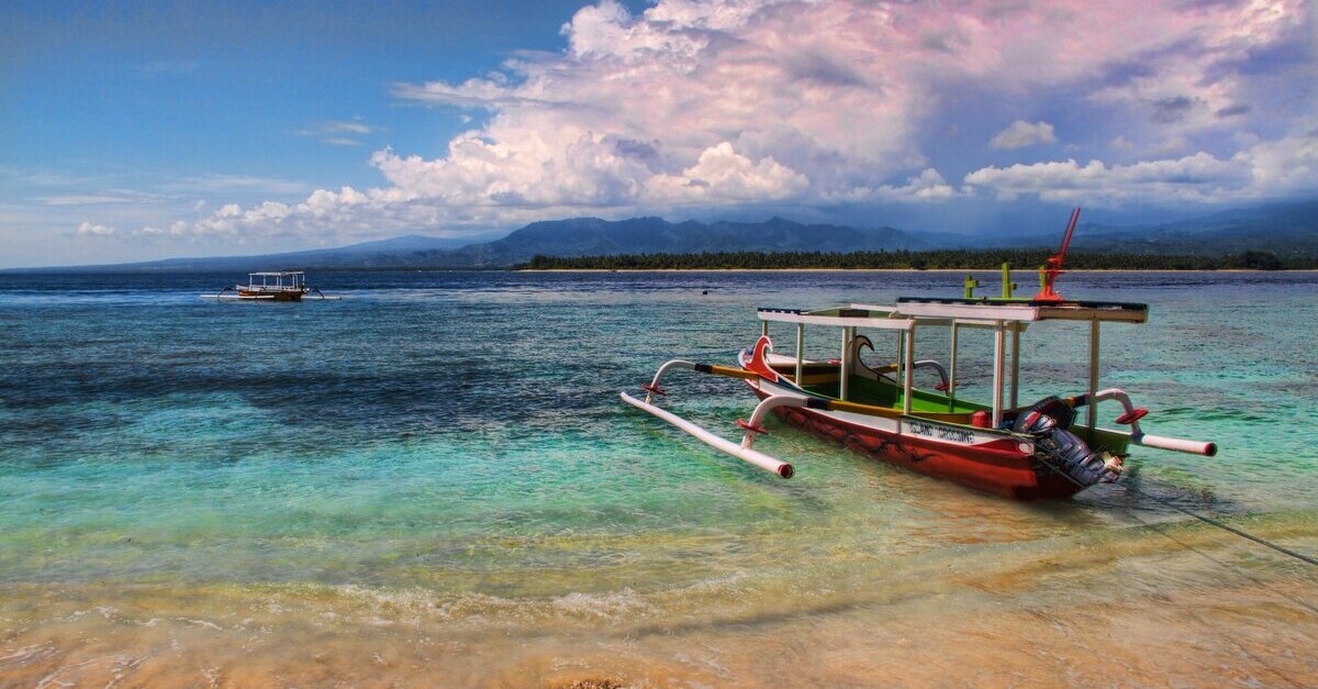 Imagen de una playa de Lombok