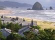 Paisaje icónico de Cannon Beach, en Estados Unidos