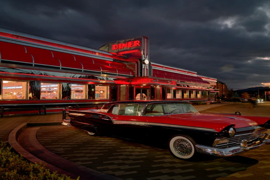 Un ‘diner’ de los años 50 en el Midwest, la parte central de Estados Unidos