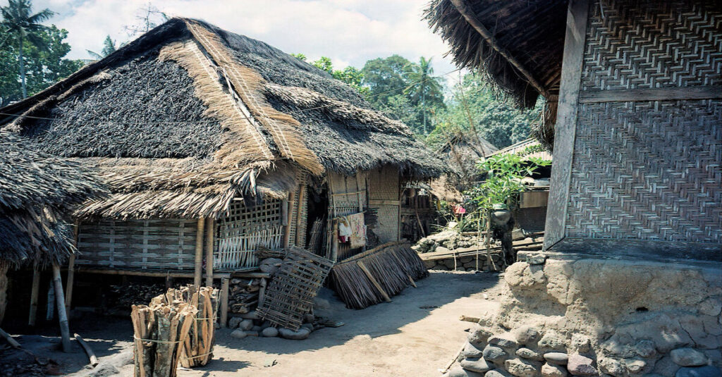 Un pueblo Sasak de Lombok