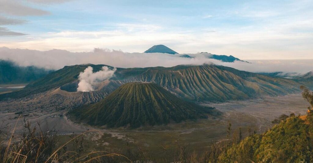 Vista del Monte Bromo, uno de los más imponentes de Indonesia