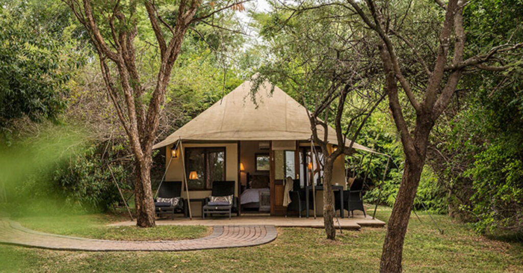 Lodge en la reserva de Sudáfrica Sabi Sand