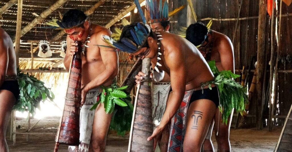Comunidad de la Reserva do Tupê, en Brasi