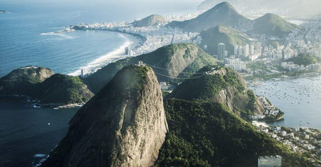 Vista aérea del Parque Nacional de Tijuca