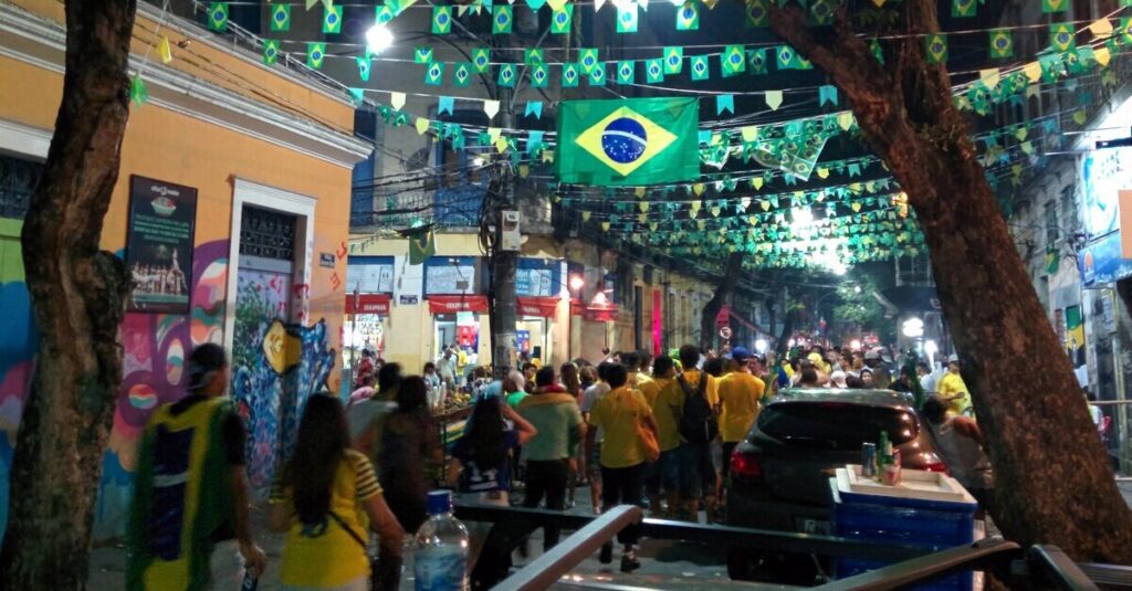 Ambiente en el barrio de Lapa, en Río de Janeiro
