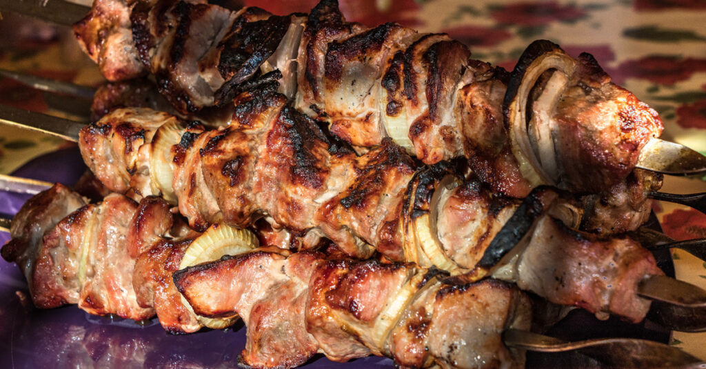 Brochetas de churrasco