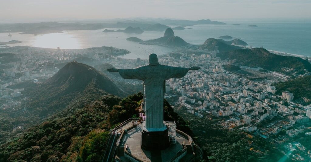 Cristo Redentor del cerro del Corcovado, un símbolo de Río de Janeiro