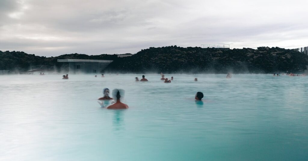 Aguas termales del Blue Lagoon, en Islandia