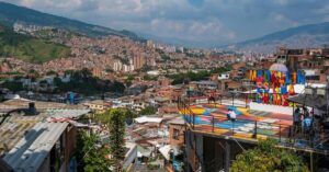 Panorámica de Medellín desde la Comuna 13