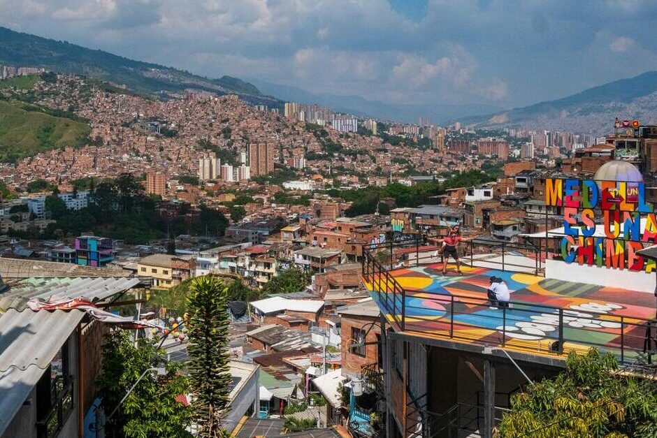 Panorámica de Medellín desde la Comuna 13