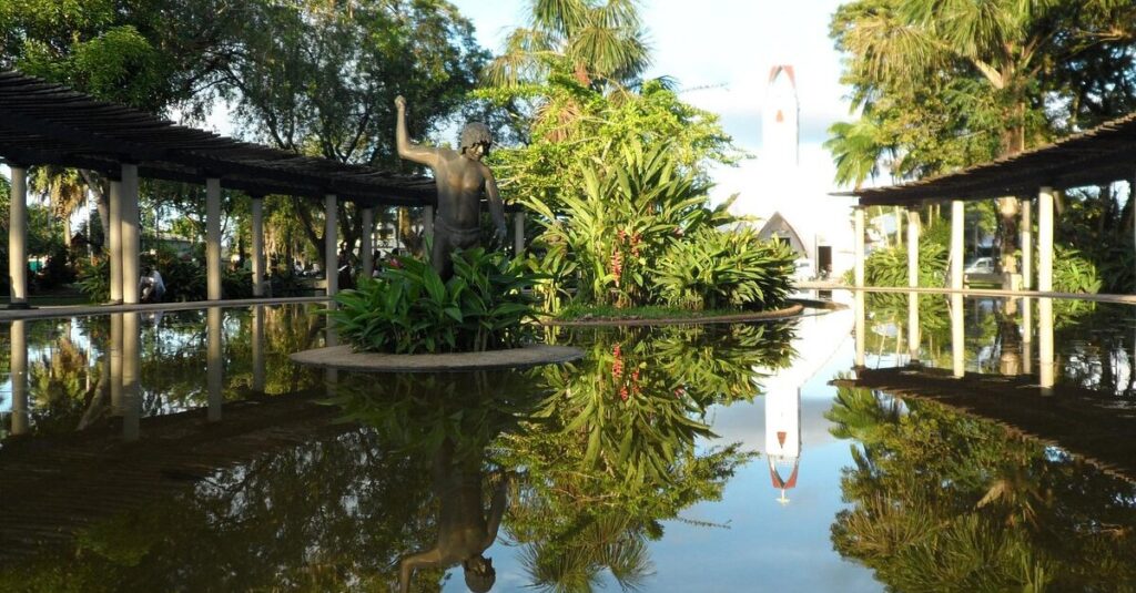 Un parque de la localidad colombiana de Leticia