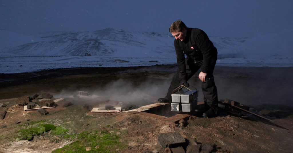 Pan horneado en el subsuelo de Islandia