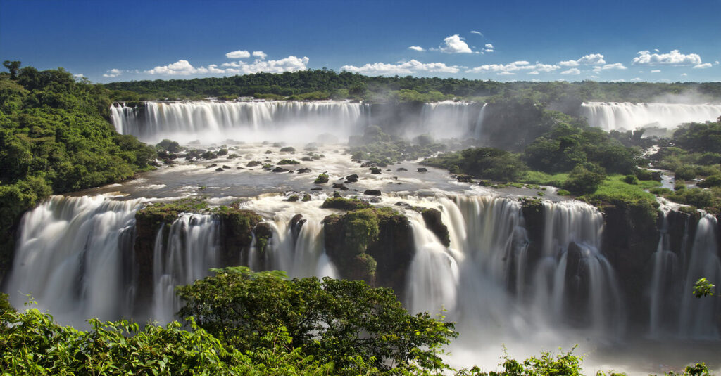 Vista aérea de las Cataratas del Iguazú