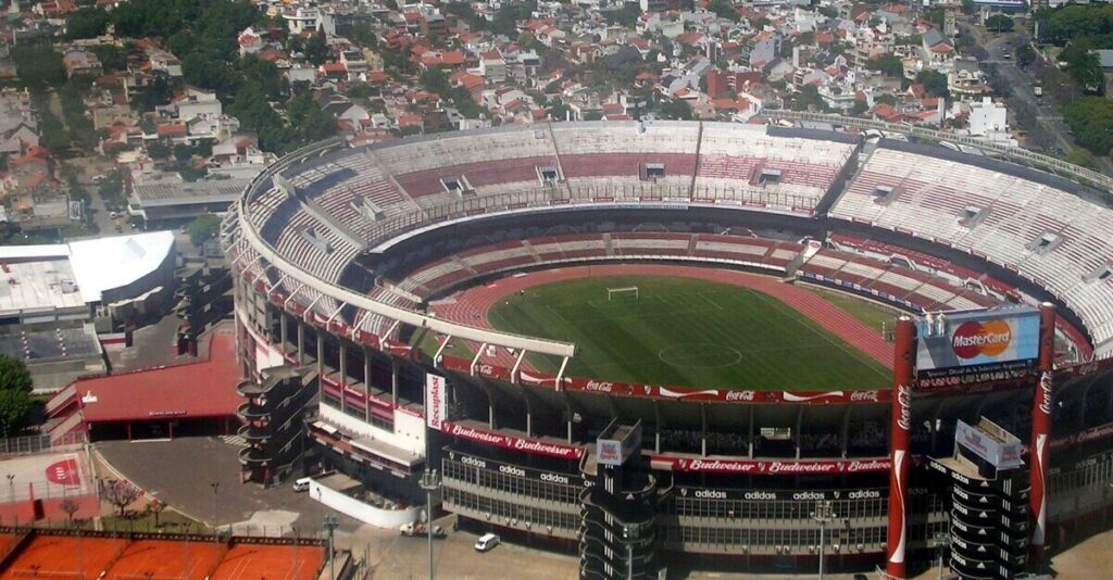 Vista aérea del Estadio Monumental de River Plate