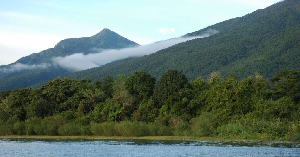 Costa del Parque Nacional de los Montes Mahale, a orillas del lago Tanganica