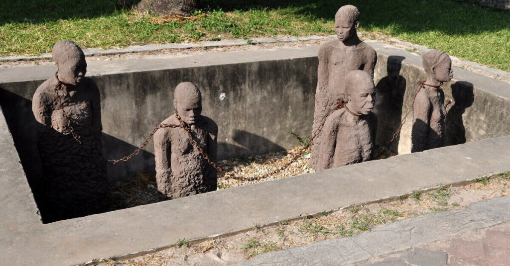 Memorial del antiguo mercado de esclavos en Stone Town