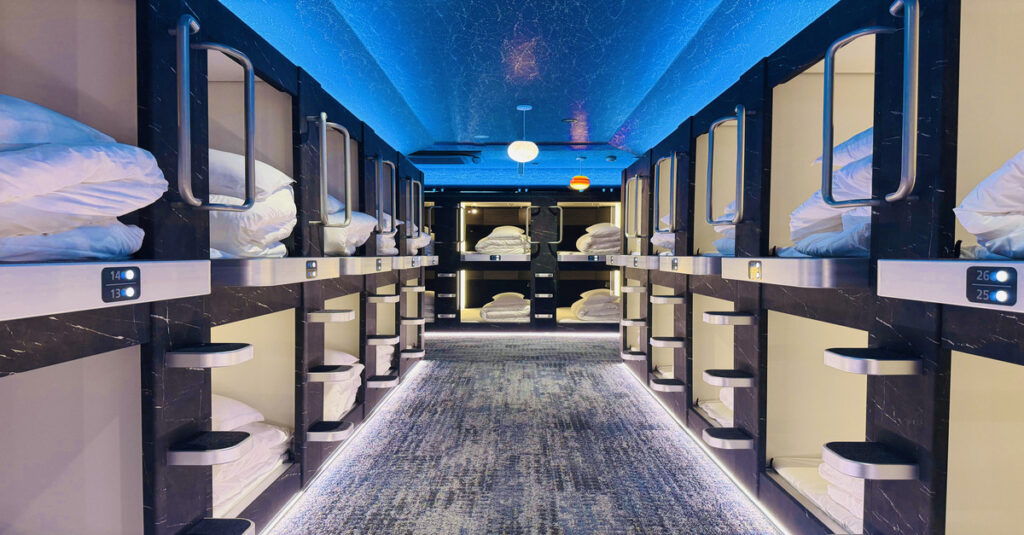 Los hoteles cápsula, el alojamiento imperdible de Japón 2 Compartimentos de hoteles cápsula