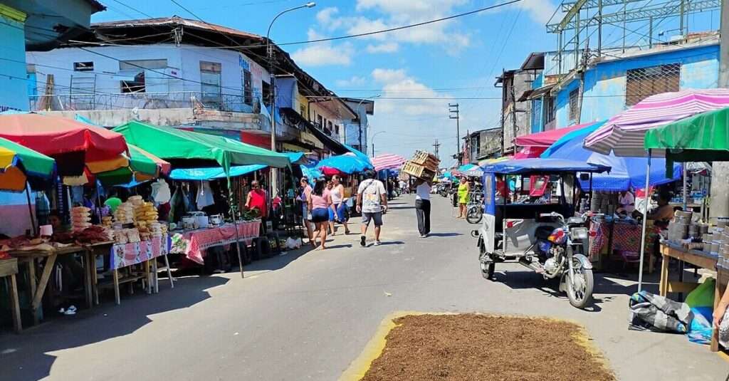 Mercado de Belén, en Iquitos