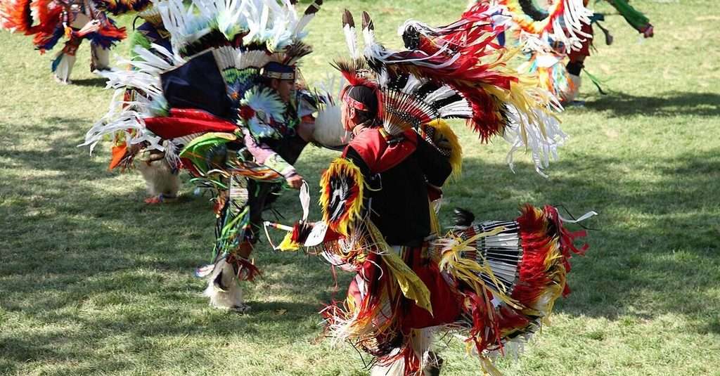 Celebración de un powwow