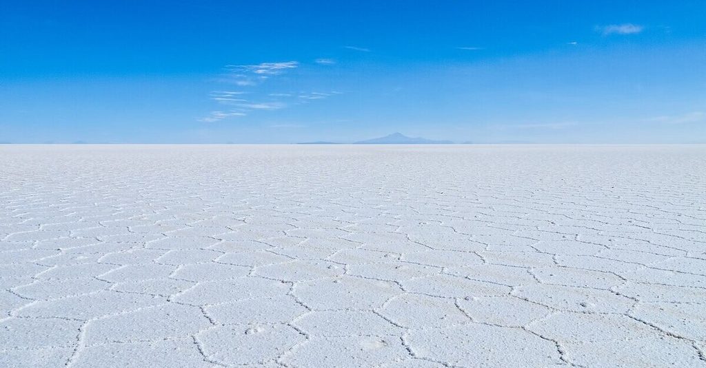 El Salar de Uyuni durante la estación seca